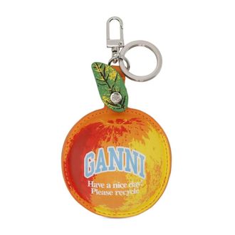 Ganni Dames, Accessoires, Oranje, Maat: ONE Size Leer