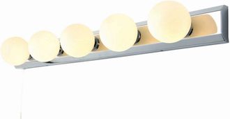 Netlighting Ara Bar 5 Light Bathroom Wall Lamp Chrome IP44