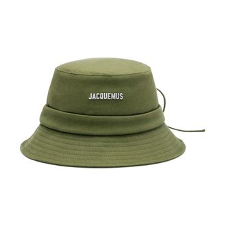 Jacquemus Hats, female, Green, Size: 58 CM Le Bob Gadjo