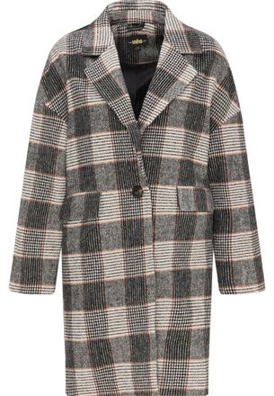 Usha Glencheck jas Dames Wit Geruit