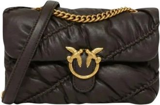 Pinko Love Puff Crinckle Classic - - Bags - Donna - Marrone - ONE SIZE