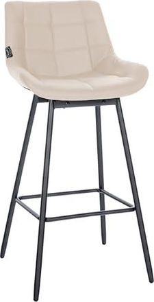 Clp Tabouret De Bar Pivotant Weston I Pivotant &Agrave; 90 degr&eacute;s avec R&eacute;glage I Si&egrave;ge Rembourr&eacute; avec Motif Matelass&eacute;, Couleur:cr&egrave;me, Mat&eacute;riel:Similicuir