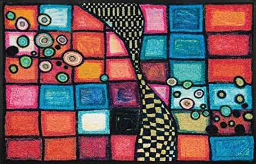 Wash+dry Fußmatte 50x90 Cm – Waschbar, Bunt, Für Innen & Außen