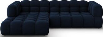 BLOOMINGLOFT 4-Sitzer Design Ecksofa Sky mit Eckteil links