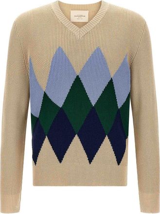 Ballantyne Argyle Pattern Sweater