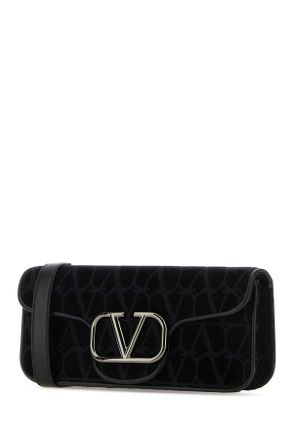 Valentino Garavani 2y0b0b54czr 0no Black Viscose Cotton Polyester Borse A Tracolla Bag