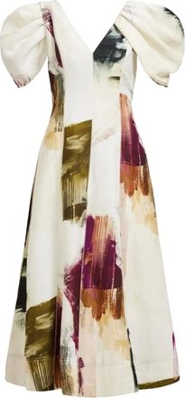 Aje Abito midi Bisou con ruches - Toni neutri