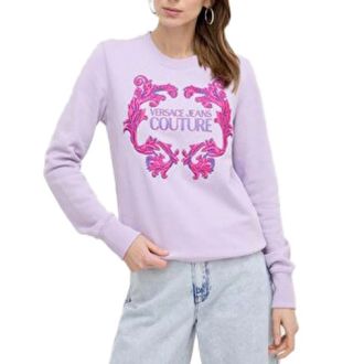 Versace Jeans Couture Sweatshirts, female, Purple, Size: XS Felpa