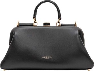 Dolce & Gabbana Black Grandma Medium Satchel
