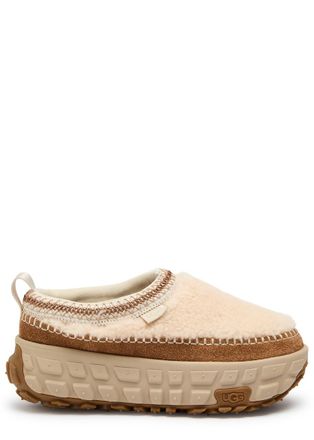 UGG Ugg Venture Daze Cozy Shearling Flatform Shoes - Beige - 8 (IT41/ UK8)