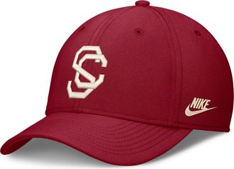 Nike USC Legacy Rise Vintage Nike Mens Dri-FIT College Hat in Red | NC0369WSCV-SUH