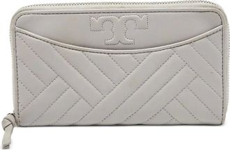 Tory Burch Portafoglio Alexa in pelle trapuntata Pre-owned - Grigio