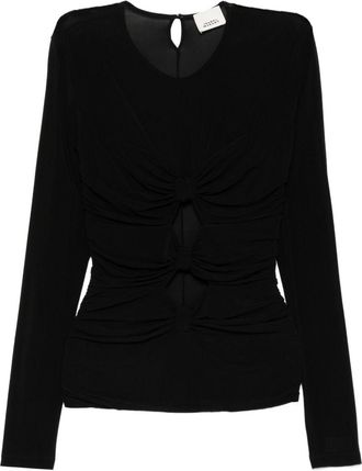 Isabel Marant Gladice Long-Sleeve Top - Womens - Elastane/Viscose