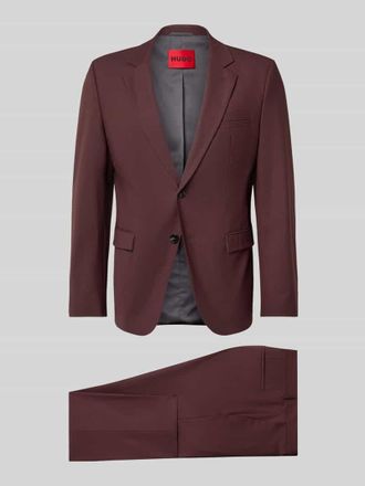 HUGO BOSS Slim Fit Anzug aus Woll-Mix Modell ARTI-HESTEN in Bordeaux, Gr&ouml;&szlig;e 102
