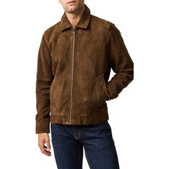 Rodd & Gunn Miro Bay Suede Jacket in Walnut at Nordstrom, Size Xx-Large