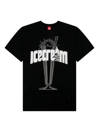 Icecream T-shirt con stampa - Nero