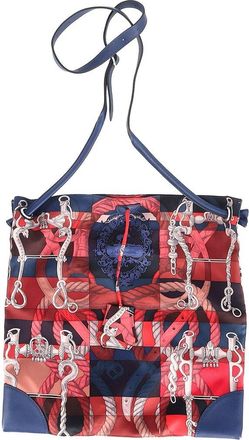 Herm&egrave;s Multicolor Print Silk City Bag (Authentic Pre-Loved)