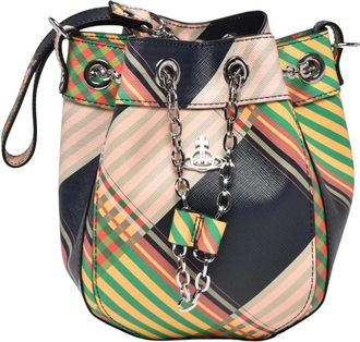 Vivienne Westwood Tassen, Dames, Veelkleurig, ONE Size, Chrissy Small Bucket Bag