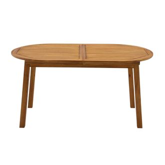 Miliboo Mesa De Jard&iacute;n Extensible De Madera Maciza 160-210 Cm Mayel
