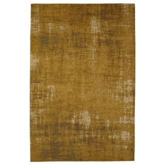 Maisons du monde Alfombra vintage de tejido jacquard en amarillo mostaza 155x230
