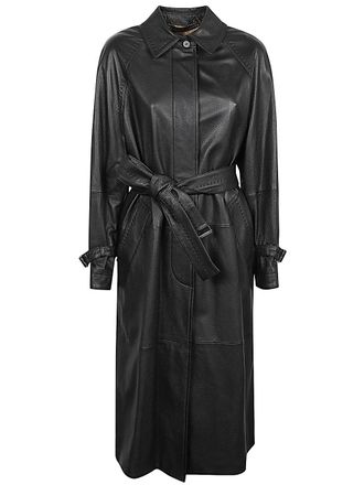 Max Mara Leather Trench Coat