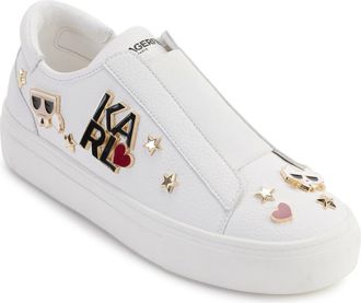 Karl Lagerfeld Caitie Slip-On Sneaker in Bright White at Nordstrom Rack, Size 6.5