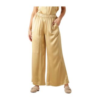 Greek Archaic Kori Dames, Broeken, Geel, Maat: S Linnen