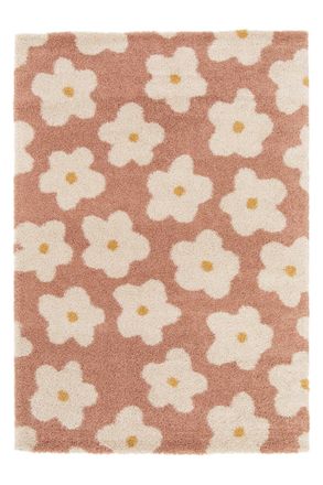 AFK Living Alfombra infantil gruesa y cómoda rosa 120 x 170 cm