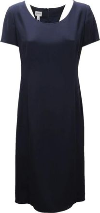 Armani Klassiek jurkmodel Tma 43T Tm 003 - Dames - Korte kleedjes - Blauw - M - Kleedjes