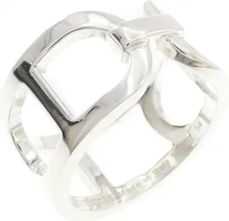 Herm&egrave;s Silver 925 Band Ring (Pre-Owned)
