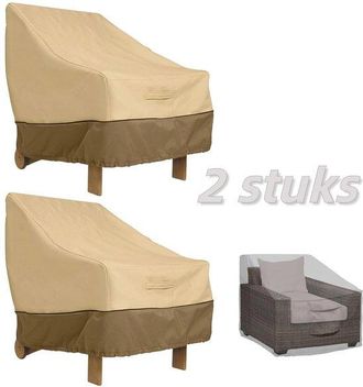 OEM Funda Impermeable Para Silla, 2 Unidades, 80x85x92 Cm, Tejido Oxford 210d, Impermeable, Resistente A Los Rayos Uv, Resistente Al Polvo, Duradera