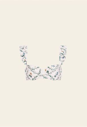 Agua Bendita Kiwi Brisa Bikini Top in Ivory at Nordstrom, Size X-Small