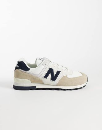 New Balance 574 - Sneakers beige e nere-Neutro