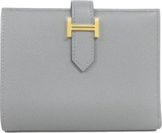Herm&egrave;s Gray Wallet (Bi-Fold) (Pre-Owned)