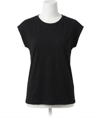 Z Supply Whisper Crewneck Top In Black