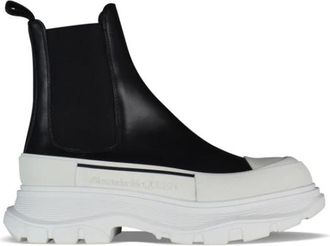 Alexander McQueen Tread Slick Boots - Dames - Chelseaboots - Zwart - 39 EU - Leer - Schoenen