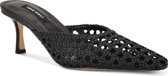 Nine West Camenlaw Woven Mule in Black at Nordstrom, Size 5.5