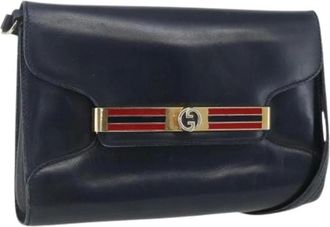 Gucci Pre-owned Cross Body Bags, female, Blue, Size: ONE SIZE Pre-owned Vintage Cross Body Bag