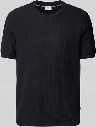 Joop JOOP! Jeans T-Shirt mit gerippten Abschl&uuml;ssen Modell Simoro in Marine, Gr&ouml;&szlig;e XXL