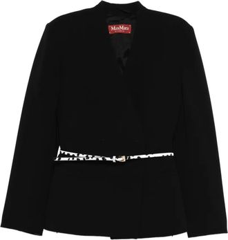 Max Mara Pak met ceintuur - Zwart