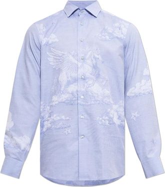 Etro Hombre, Camisas, Azul, Talla: L