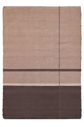 AFK Living Alfombra de fibras recicladas tejida a mano beige 120 x 170 cm