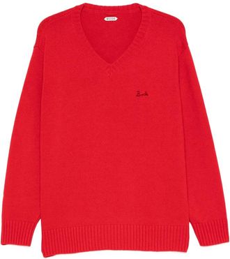 Bode V-neck Logo-embroidered Sweater