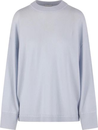 Allude crew-neck ribbed sweater - Blue