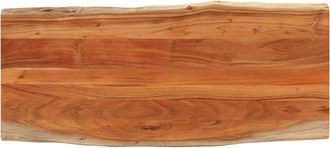 vidaXL Piano Tavolo 140x60x2,5 Cm Rettangolare Legno Acacia Bordi Vivi - Vidaxl