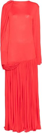 Calvin Klein Sara gedrapeerde geplooide avondjurk - Rood
