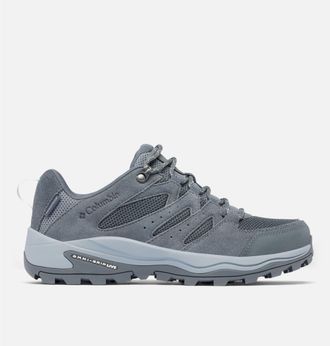 Columbia Wanderschuh COLUMBIA REDMOND IV LOW WATERPROOF, Damen, Gr. 37,5, grau (graphite, tea light), Mesh, Synthetik, Schuhe Wanderschuh, wasserdicht