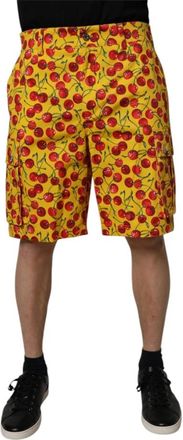 Dolce & Gabbana Bermuda Shorts met Print - Heren - Korte Broeken - Veelkleurig - M - Katoen - Korte Broeken
