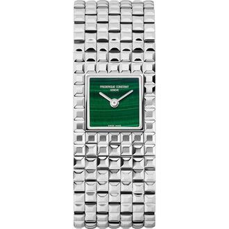 Frederique Constant Classics Manchette Malachite Bracelet Watch, 20mm x 25.7mm in Silver-Tone at Nordstrom