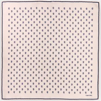 Tom Ford Men & apos;s Micro Paisley-Print Silk Pocket Square